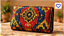 Leather Wallet β African Print