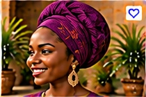 Geometric Print Headwrap – Bold & Beautiful