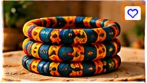 Ankara Beaded Bracelet Set – Colorful Stack
