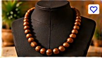 Men’s Wooden Bead Necklace – African Style