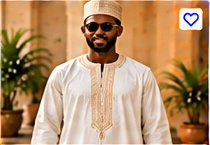 Men’s Kaftan – Classic White Embroidered