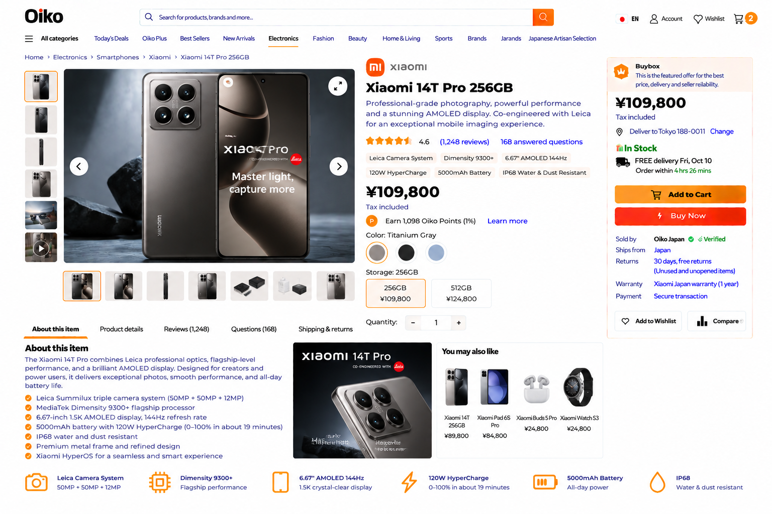Xiaomi 14T Pro 256GB