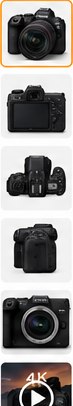 Canon EOS R6 Mark II Mirrorless Camera alternate views