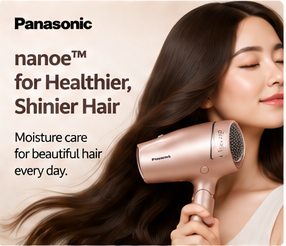 Panasonic nanoe for healthier, shinier hair