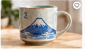 Japanese Ceramic Mug Mount Fuji