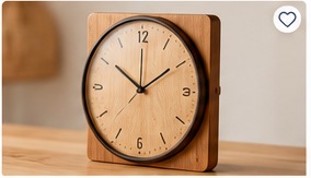 Hinoki Wood Desk Clock Japanese Craft