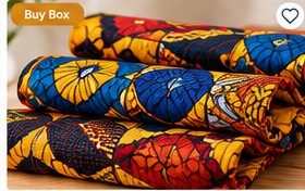 African Ankara Wax Print Fabric 100% Cotton – 6 Yards