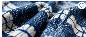 Japanese Indigo Dyed Cotton Fabric