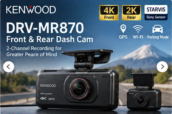 KENWOOD DRV-MR870 Front & Rear Dash Cam product image 1