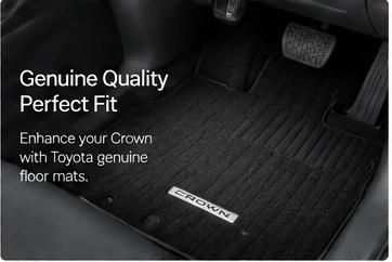 Toyota Genuine Floor Mat Set for Crown (Black) product information