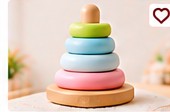 Ed.Inter Wooden Stacking Ring Tower