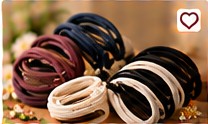 MUJI Hair Tie Set 10 Pieces