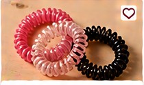Daiso Spiral Hair Ties 5 Pieces