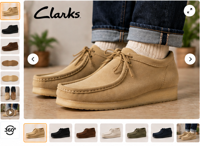 Clarks Wallabee Men's Casual Shoes product photos and gallery views