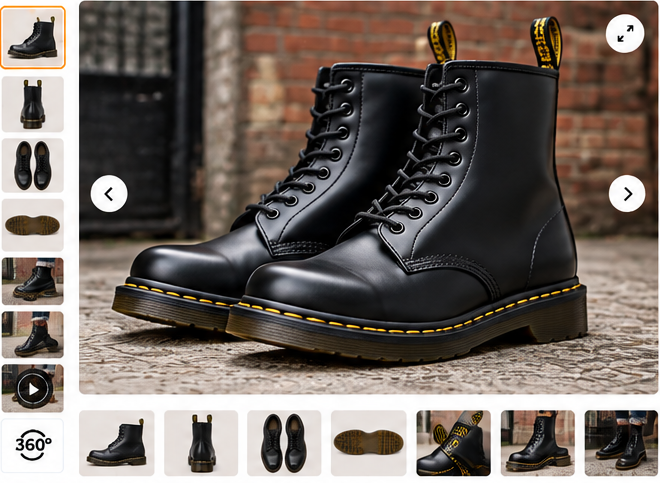 Dr. Martens 1460 8-Eye Boots product photos and gallery views