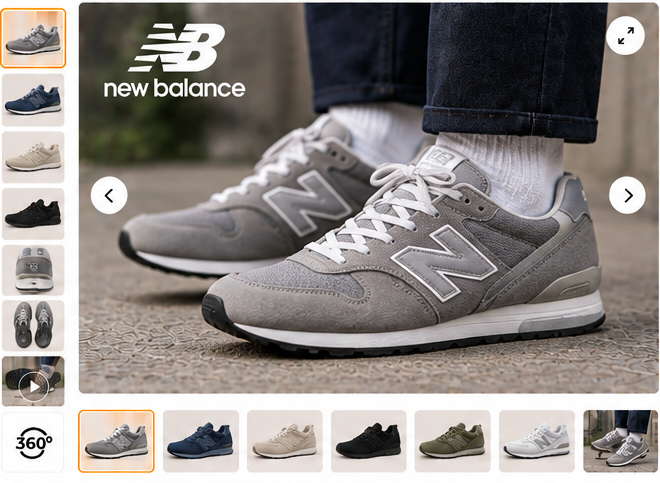 New Balance 996 Unisex Sneakers product photos and gallery views