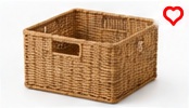 MUJI Rattan Storage Basket with Handles Medium