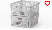 IRIS Stackable Basket Set (3 Pack)