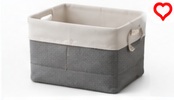 Collapsible Fabric Basket with Handles