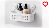 IKEA TISKEN Suction Shower Basket