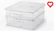 IRIS Closet Storage Box with Lid L
