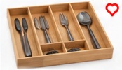 MUJI Bamboo Cutlery Drawer Organizer