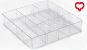 IRIS Clear Drawer Organizer Set (6 Pack)