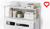 mDesign Over Washer Storage Shelf