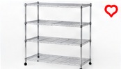 IRIS Metal Shelf Rack 5 Tiers 120cm