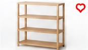 MUJI Wooden Shelf Unit 3 Tiers