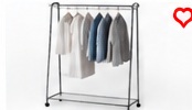 IKEA Clothing Rack with Shelf