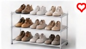mDesign Stackable Shoe Organizer (6 Pack)