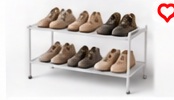 mDesign Shoe Shelf Organizer