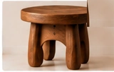 African Wood Accent Stool