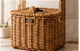 IKEA Rattan Basket with Lid
