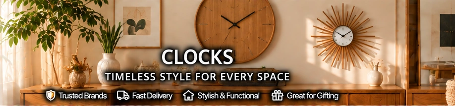 Clocks category banner