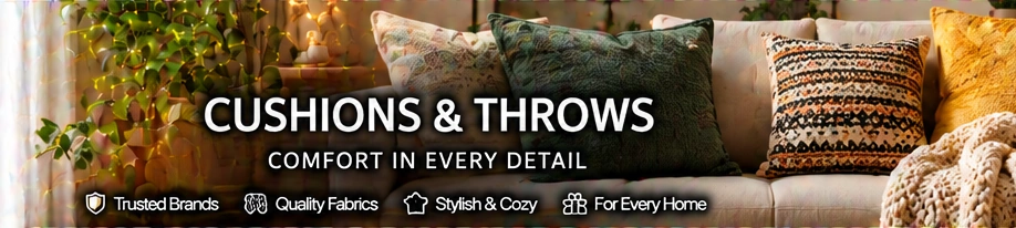 Cushions & Throws category banner