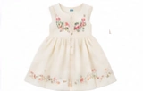 Petit Bateau Kids Embroidered Dress