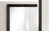 Black Frame Mirror 60x80cm