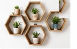 Umbra Hexagon Wall Shelves Set
