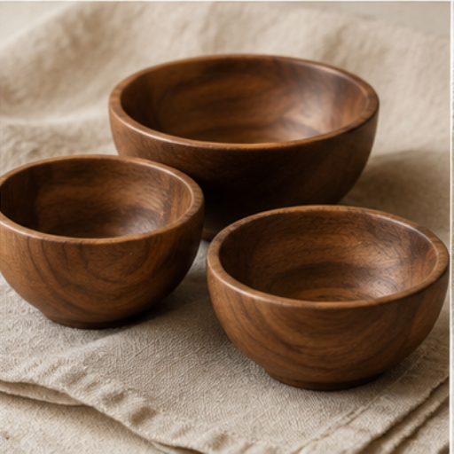 Wooden Bowl Set