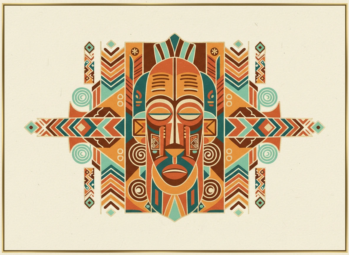 Carved face mask
